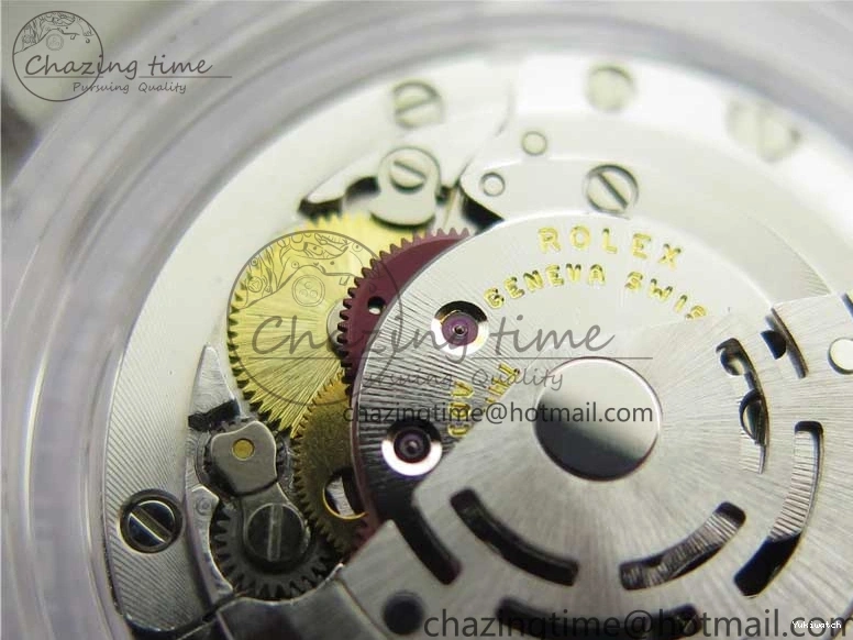 KZF Best Transparent on Phantomlab Rubber Edition VR3135 Dial Blue Light Strap White Submariner 0219